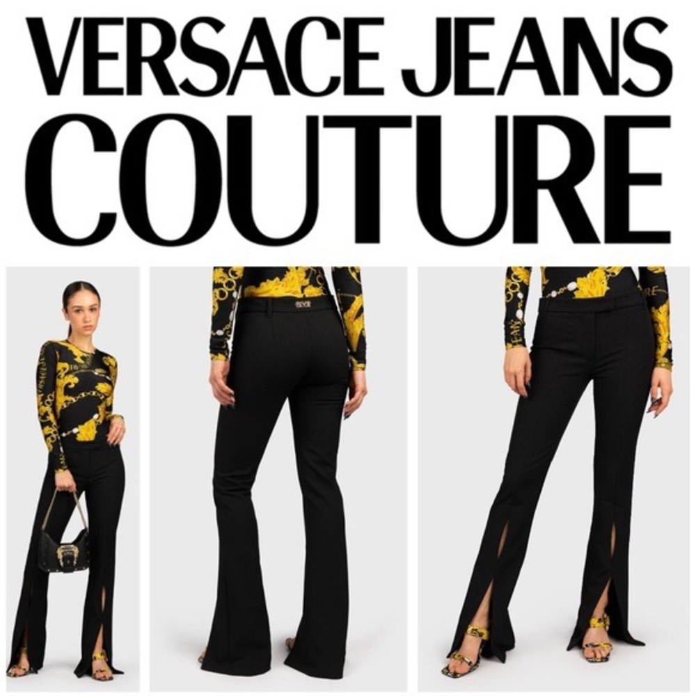 Versace Jeans Couture Black Flare Pants